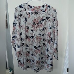 Gibson Latimer 3/4 Sleeve Relaxed Blouse